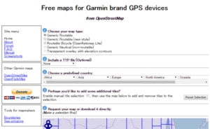 Free maps for Garmin brand GPS devices